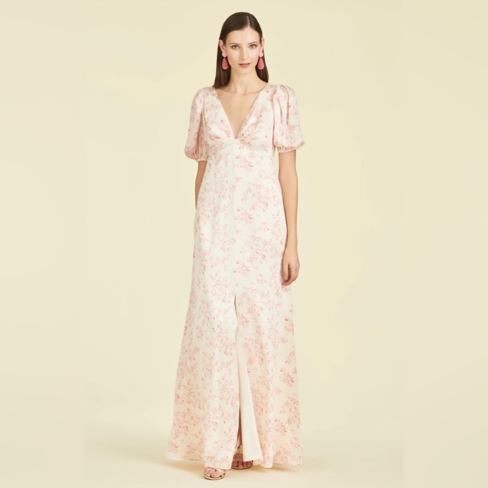 Sachin & Babi gown. Light pink and white floral dress. Only worn once.